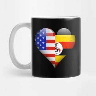 Half American Half Ugandan - Gift for Ugandan From Uganda Mug